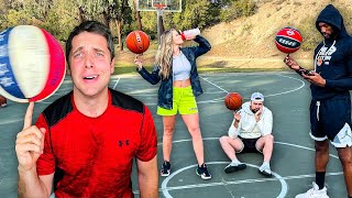 Last Person Spinning Basketball WINS!