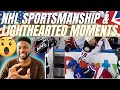 🇬🇧BRIT Rugby Fan Reacts To NHL SPORTSMANSHIP & LIGHTHEARTED MOMENTS!