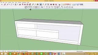 WorkShop 7 ชั้นวางทีวี Sketch Up 2016