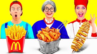 Me vs Grandma Cooking Challenge Funny Moments by TeenTeam Challenge