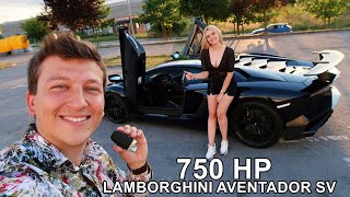 Przejażdżka po Gdyni: Lamborghini Aventador 750 HP v12