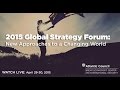 Global Strategy Forum: Preventing Failures