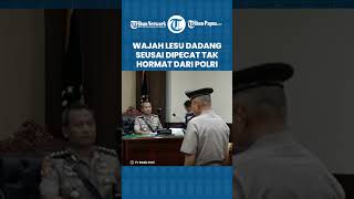 Ekspresi Lesu AKP Dadang Iskandar seusai Dipecat Tak Hormat, Pakai Baju Tahanan dan Tangan Diborgol