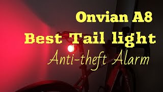 Onvian A8 tail light with anti-theft Alarm