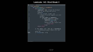 Leetcode 140. Word Break II in Python | Python Leetcode | Python Coding Tutorial | Python Code ASMR