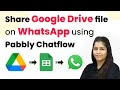 How to Share Google Drive file on WhatsApp using Pabbly Chatflow