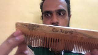 The Legend - Neem wooden comb for hair price, Review & Unboxing - best wooden comb for hair growth