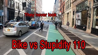 Bike vs Stupidity 110 😷 😁