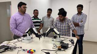 Multi robot programming in python using Dobot Magician Robot arm