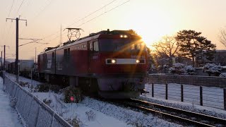 （UHD）早朝の江差線　久根別・上磯