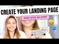 How to Create a Landing Page in Canva | Detailed Step-by-Step E-portfolio Guide for Beginners