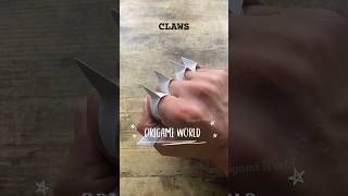 EASY PAPER CLAWS ORIGAMI TUTORIAL STEP BY STEP | WOLF CLAWS ORIGAMI FOLDING | DIY WOLVERINE CLAWS