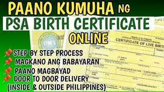 PAANO KUMUHA NG PSA BIRTH CERTIFICATE ONLINE | HOW TO GET PSA BIRTH CERTIFICATE ONLINE 2024