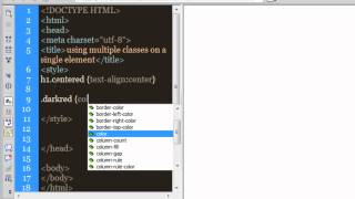 Dreamweaver and Css Tutorial : Using Multiple Classes with a Single Html Element