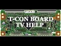 LCD TV Repair Tutorial - T-Con Board Common Symptoms & Solutions - How to Replace T-Con Board