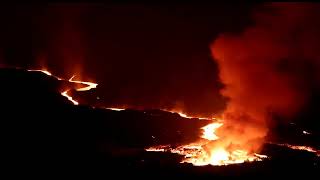 La Palma Lava 'Spills' over Established Channel, Nov 23rd, 2021