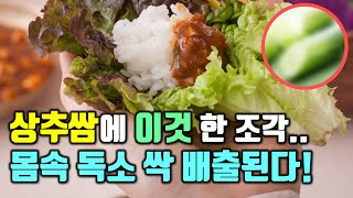 상추쌈에 이것 넣으면 몸 속 독소 싹 배출된다!(가장 건강한 상추 세척 방법도 확인하세요!)