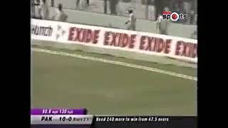 Circket indin and pakistan 2005 shahid Afridi 102 Runs in 45 balls
