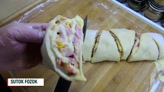 Sajtos-Baconos-Sonkás Háromszogek / Cheese-Bacon-Ham Triangles / Sutok Fozok