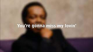 Lou Rawls - You ll Never Find with LYRICS