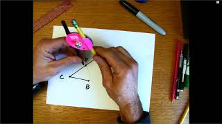 Constructing an Angle Bisector Using the Rhombus Method