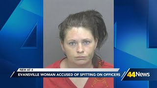 EPD: Evansville woman spits on officers during arrest