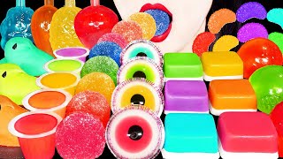 ASMR RAINBOW DESSERTS *EDIBLE EYEBALL, NIK-L-NIPS, FRUITS GUMMY 무지개 디저트 먹는 색연필, 닉클립 과일구미 먹방 MUKBANG