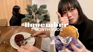 vlog) １１月の出来事｜服購入、カレー、カフェ、クリスマス準備 etc…