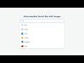 🚀 Autocomplete Search Box with Images using HTML CSS & JavaScript | Search UI Project (2026)