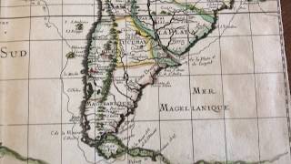 South America New Zealand Australia 1679 Duval World map Southern Continent