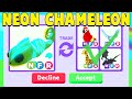 Trading FIRST NEON CHAMELEON in Adopt Me!