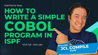 How to write a simple COBOL program using ISPF At the end there is a JCL Compile Demo