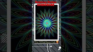 🌈🥰Draw a rainbow spiral using the python turtle|Colorful Spiral Using Python turtle|#shorts #short|