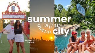 VLOG: Barton Springs Pool \u0026 An ICONIC Bar That You MUST Visit | Summer In The City Austin, TX 2023