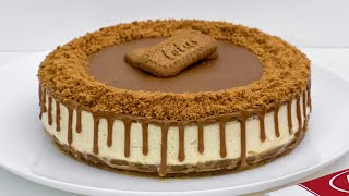 Easy dessert with no oven, no eggs, no gelatin, no flour | No-Bake Lotus Biscoff Cheesecake