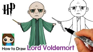 How to Draw Lord Voldemort 🐍 Harry Potter