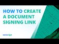 How to Create a Document Signing Link？