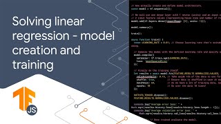 TensorFlow.js tutorial: A neuron implementation for linear regression