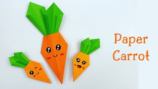 How To Make Paper Bunny Carrot For Kids / 1 minute video / #shorts / kids crafts / Paper Craft