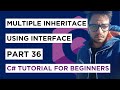 C# - Part 36 - Multiple Inheritance Using Interfaces - Tutorial For Beginners