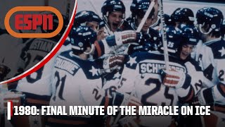 FINAL MINUTE of the Miracle on Ice ⛸️ | Iconic Moments