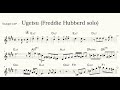 【Ugetsu(Fantasy in D)】 Freddie Hubbard  Trumpet solo (Transcription) inB♭