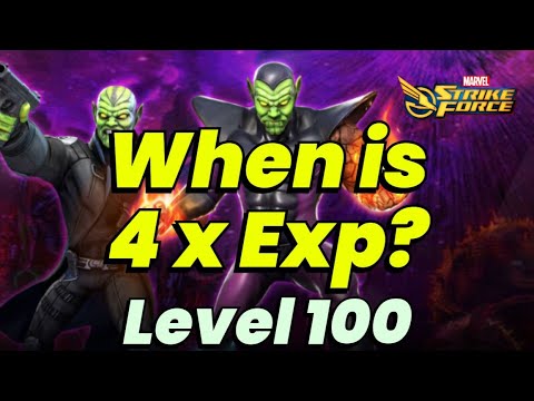 WHEN IS 4 X EXP EVENT COMING!? PLAN YOUR RESOURCES & GOLD NOW! Datamine MARVEL Strike Force – MSF