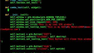 Python - GTK GUI - Tutorial #12 - ComboBoxes