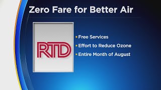 'Zero Fare for Better Air' offers free rides for RTD during August