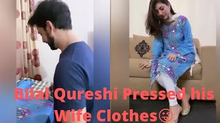 Bilal Qureshi pressed his WIFE clothes...|😄😊|