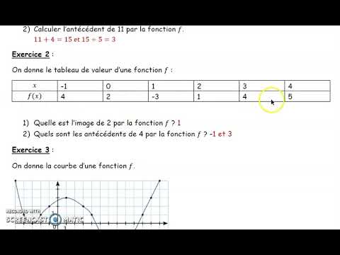 Exercices Sur La Notion De Fonction En 3ème - YouTube