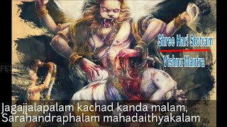 Shree hari stotram (Jagajjalapalam Kachad Kantha Malam) / VISHNU PURAN song  LYRICS & MEANING