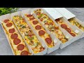 RESEP PIZZA PANJANG YANG LAGI VIRAL ALA KOREA ENAK BANGET !!