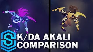 Prestige K/DA vs K/DA Akali Comparison | League of Legends